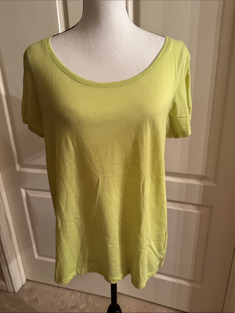 Primark - Short Sleeve Scoop Neck Top - Size Large